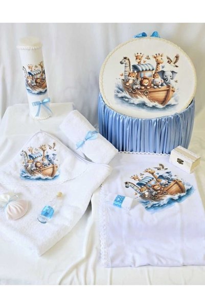 Micul Vip Set de botez personalizat cu tematică Jungla Albastră