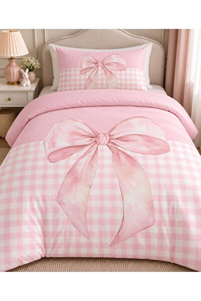 EVSEHOMES Soft Bow Design, Single Duvet Cover Set (Without Sheets)