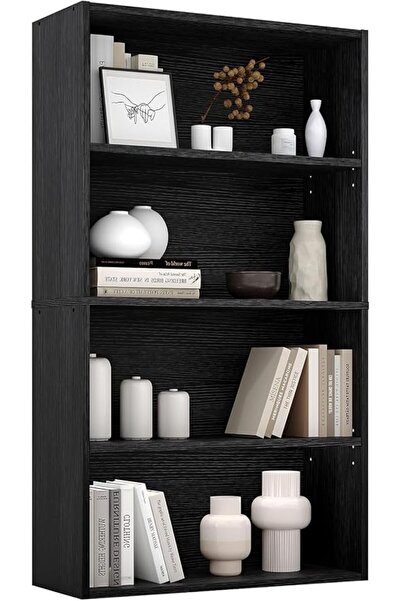 Gogoya Bookshelf,Industrial 4 Shelf Bookcase,Large 43 Inch Tall Floor Standin...