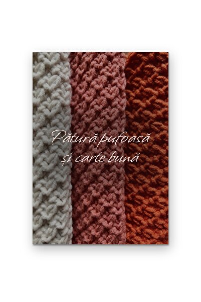 OEM Poster Cardboard 250g A4, Wall art Fluffy blanket and good book, Cozy decor
