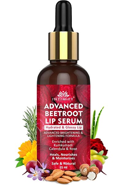 INTIMIFY Beetroot Lip Serum | For Dark & Pigmented Lips | for Women & Men 15 ml