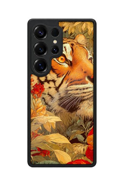 BGAKSESUAR Samsung Galaxy S25 Ultra Compatible Tiger Patterned Shockproof Cas...
