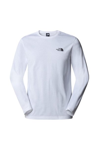THE NORTH FACE M L/S SIMPLE DOME Erkek T-Shirt NF0A87QNFN41 Beyaz-S