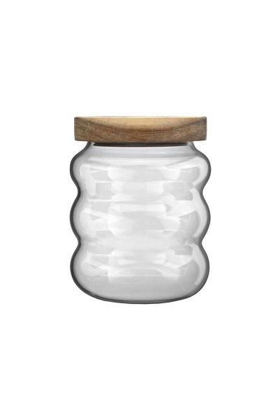 Estia Home Art ESTIA ALLURE ΓΥΑΛΙΝΟ ΔΟΧΕΙΟ ΑΠΟΘΗΚΕΥΣΗΣ 500ml 9.5x9.5x12cm