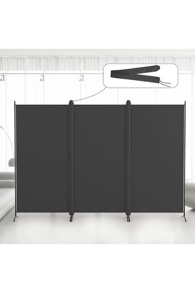 GENERAL Kokorona 3 Panel Room Divider, 180cm Tall Folding Privacy Screen Wall...