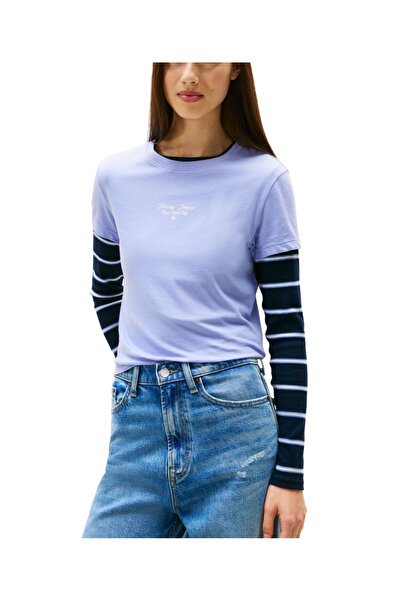 Tommy Hilfiger Γυναικείο T-shirt Γαλάζιο Tommy Jeans DW0DW21542-C5Z