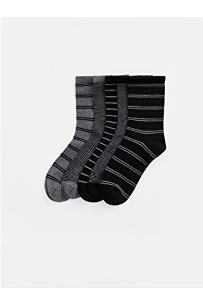 LC Waikiki Mixed Striped Boys' 5-Piece Sock Socks