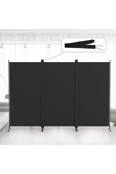GENERAL Kokorona 3 Panel Room Divider, 180cm Tall Folding Privacy Screen Wall...