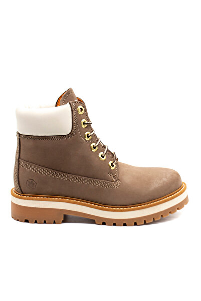 lumberjack Γυναικεία Δερμάτινα Μποτάκια Καφέ SW50501006D01-M0750