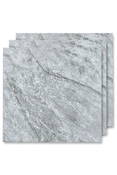 Tapetoo Home Decor Σετ 24 Αυτοκόλλητα Πλακάκια Δαπέδου PVC Στυλ Μαρμάρου Tape...