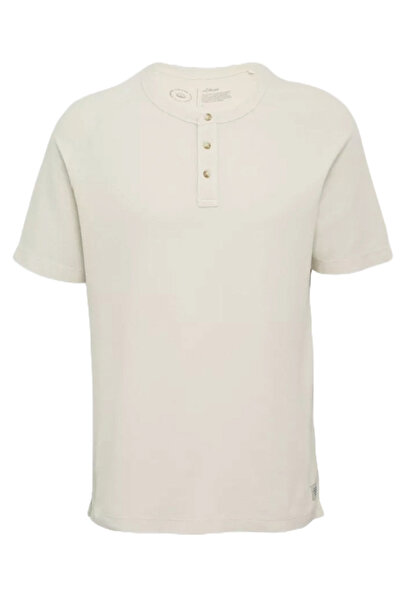 s.Oliver Ανδρικό T-shirt Offwhite 2161840-0330