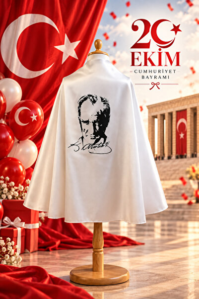 redbuttonkidsstore 29 Ekim Cumhuriyet Bayramı Atatürk Baskılı Çocuk Pelerini ...