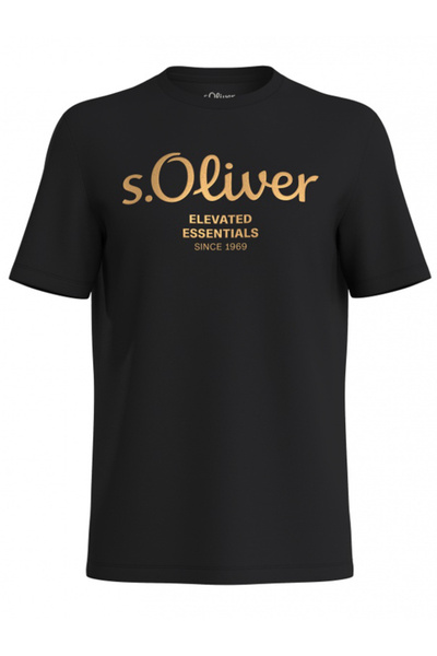 s.Oliver Ανδρικό T-shirt Μαύρο 2141458-99D2