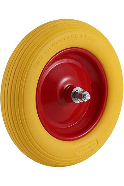Bmb Wheelbarrow Wheel - 340x80mm - 150kg Load Capacity Smooth Rolling Polyure...