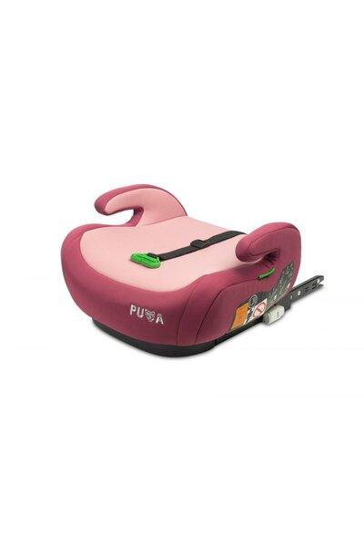 Caretero Inaltator auto pentru copii cu Isofix Puma Roz I-Size 125-150 cm,Cer...