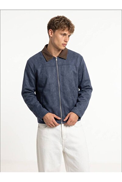 BYzıt Special Suede Collar Velvet Jacket