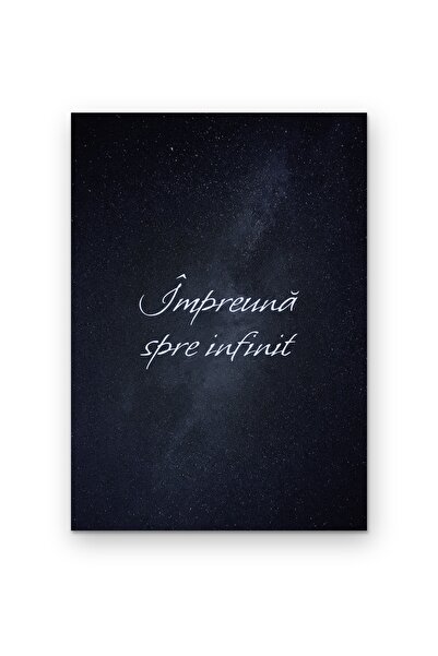 OEM Poster Carton 250g A4 Împreună spre infinit, citat motivational, decor pe...
