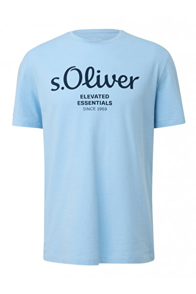 s.Oliver Ανδρικό T-shirt Γαλάζιο 2141458-50D1