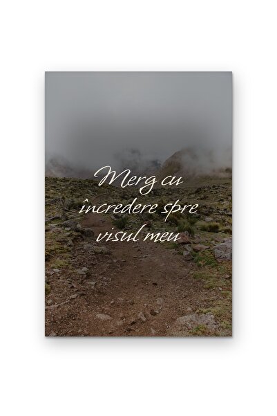OEM Poster Carton 250g A4, Arta de Perete Citat Motivațional Merg cu încreder...