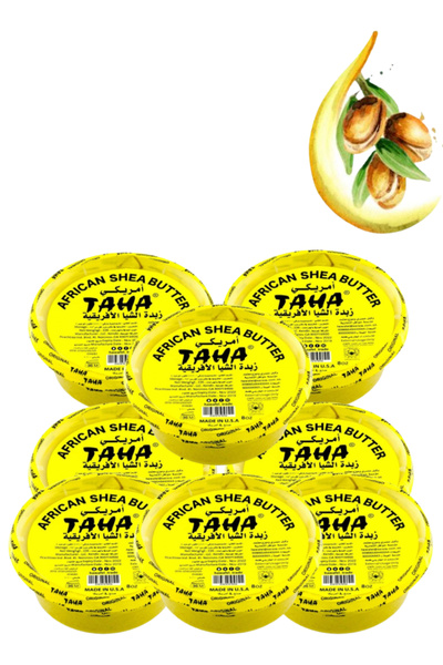 TAHA 8 قطع من زبدة الشيا الأمريكية الأفريقية 8 أونصة