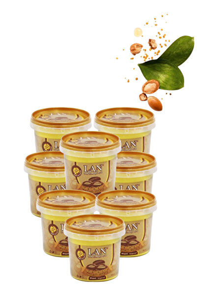 LAN ORGANICS 8 قطع من زبدة الشيا الأفريقية الصفراء 100 مل