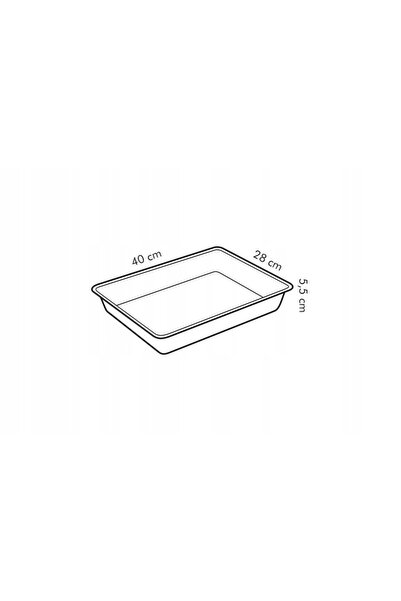 TESCOMA Tavă adâncă de copt DELÍCIA 40x28 cm