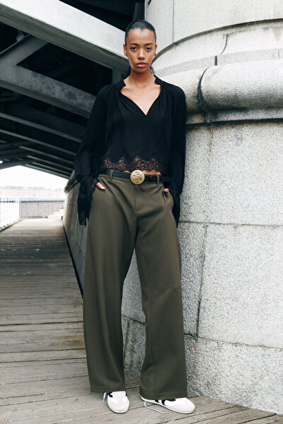H&M Barrel Paçalı Şık Pantolon