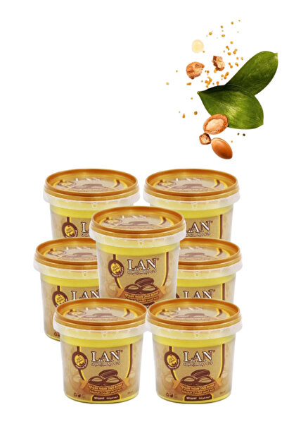 LAN ORGANICS 7 قطع من زبدة الشيا الأفريقية الصفراء 100 مل