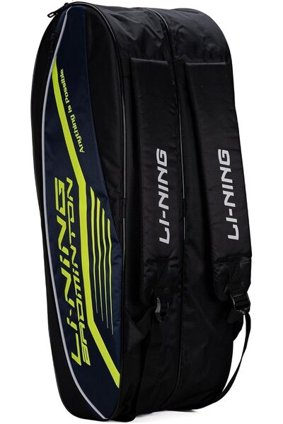 Li-Ning حقيبة أدوات تنس الريشة من البوليستر بسحاب مزدوج من Hot Shot (أزرق داك...