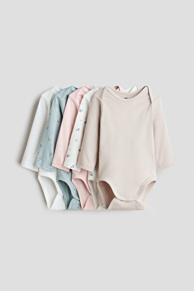 H&M 5'li Zarf Yakalı Body