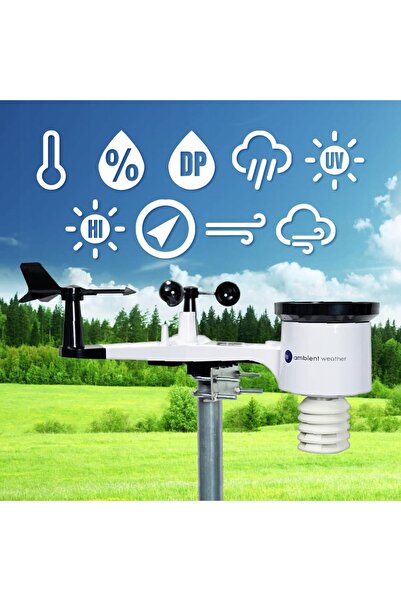 NO BRAND Stație meteo inteligentă Ambieunt Weather WS-2000, alerte de monitor...