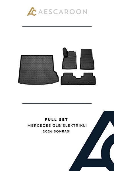 Mercedes-Benz GLB Elektrikli 2026 Sonrası 3D Havuzlu Paspas Ve Bagaj Havuzu