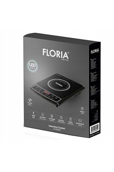 Floria Plită cu inducție simplă, 8 trepte de putere, control tactil, 1500W