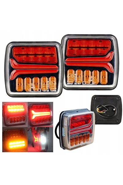 kamar Lampă SPATE LED x34 12/24V pentru remorcă DIRECȚIE DINAMICĂ stânga + dr...