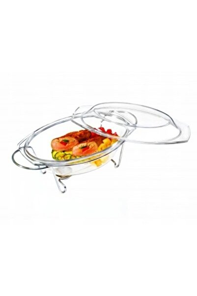 Termisil Vas oval termorezistent de 2.9L cu suport pentru încălzire cu lumâna...