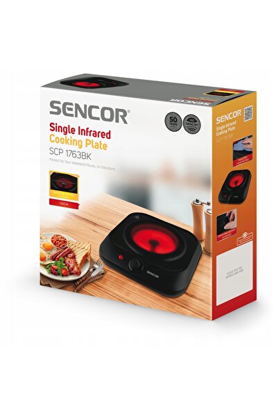 Sencor 1763 1200W 19cm Aragaz ceramic de camping cu un singur arzător