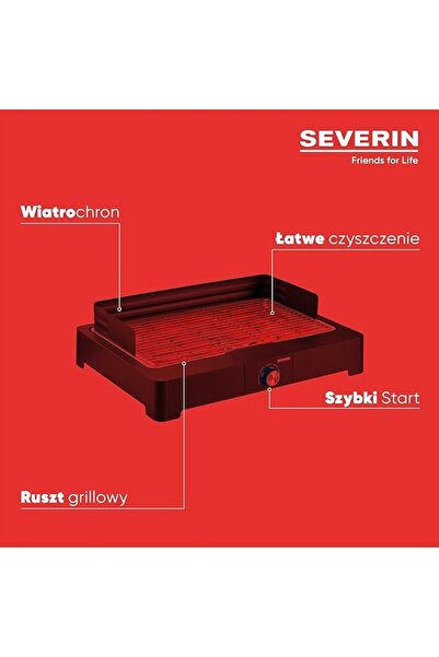 Severin Grătar electric pg 8565 negru 2200 W