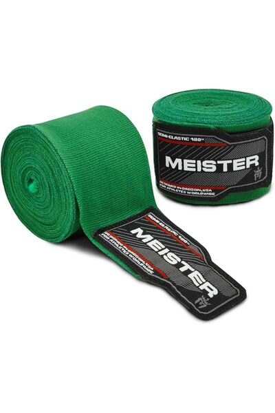 Meister لفافات يد شبه مرنة للبالغين بطول 180 بوصة لرياضات الفنون القتالية الم...