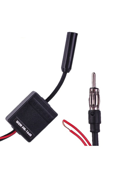Abasco Amplificator de antenă pentru semnal puternic +16dB pentru radio auto