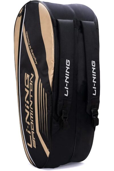 Li-Ning حقيبة أدوات تنس الريشة من البوليستر بسحاب مزدوج من Hot Shot (أزرق داك...