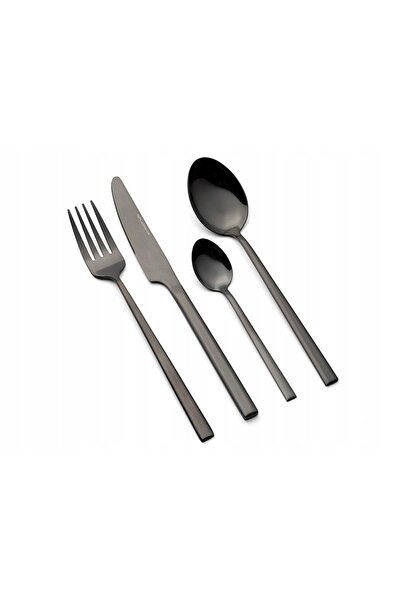 FLORINA SET COMPLET DE TACÂMURI RITZ FLOCK 16EL PENTRU 4 PERSONE NEGRU