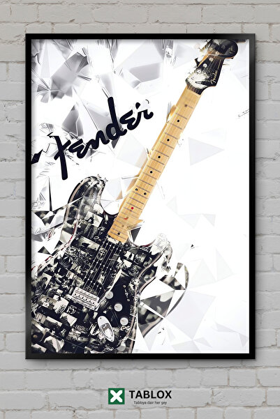 tablomaxtbx Fender Guitar Limited Κιθάρα Μουσικό Όργανο Ροκ Αφίσα Πλαίσιο Εμφ...
