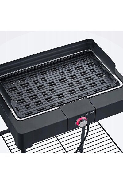 Severin Grătar electric vertical cu placă striată 2200W negru PG8568