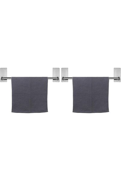 NearMoon Self Adhesive Bathroom Towel Bar- Stainless Steel Bath Wall Shelf Ra...