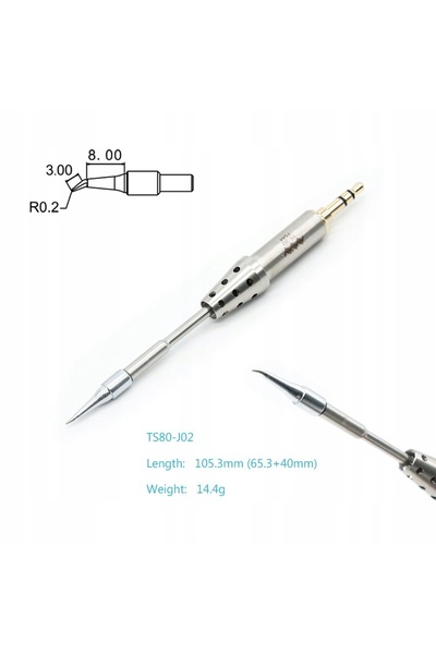NO BRAND MINIWARE duză TS-J02 pentru fier de lipit TS80P
