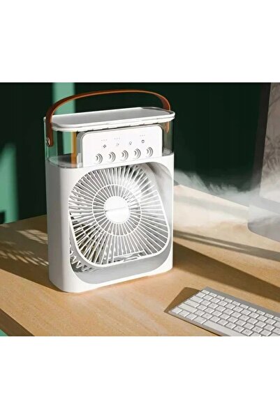 NO BRAND Ventilator de aer multifuncțional, umidificator, pachet cu gheață, a...