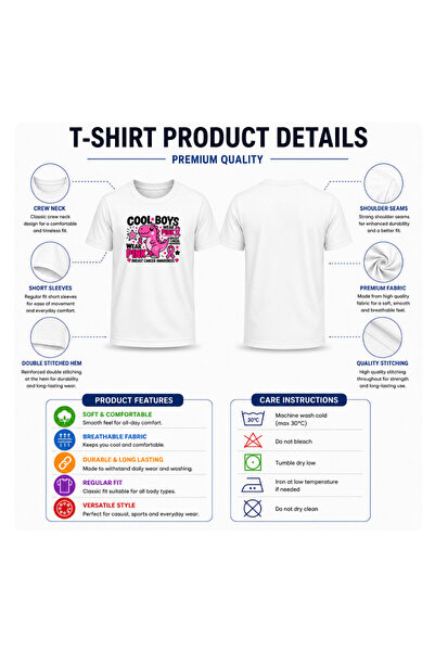PRINTSHOP4ME BreastCancer Awareness Kids T-Shirt For Boys–Green Cotton Tee With Pink Ribbon Support Squad Print