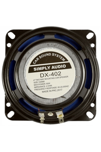 Dax Simply Audio DX-402 Difuzoare auto 10cm / 100mm 4 ohmi (set de 2 bucăți)
