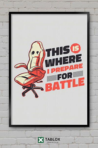 tablomaxtbx Καρέκλα Gamer Chair Gamer Gaming Art Αφίσα με κορνίζα Διακοσμητικ...