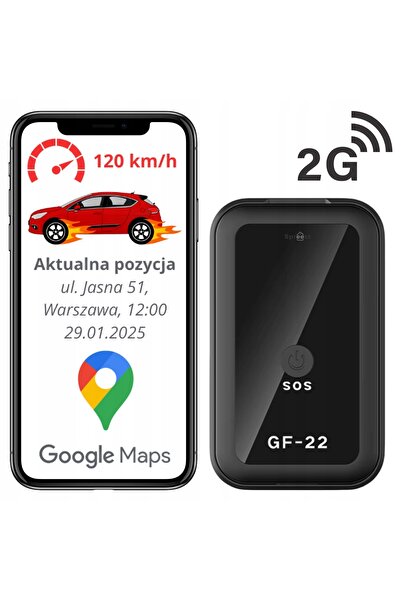 Spreest MINI LOCALIZATOR GPS GF-22 MAGNETIC Ascultare la distanță SOS Aplicaț...